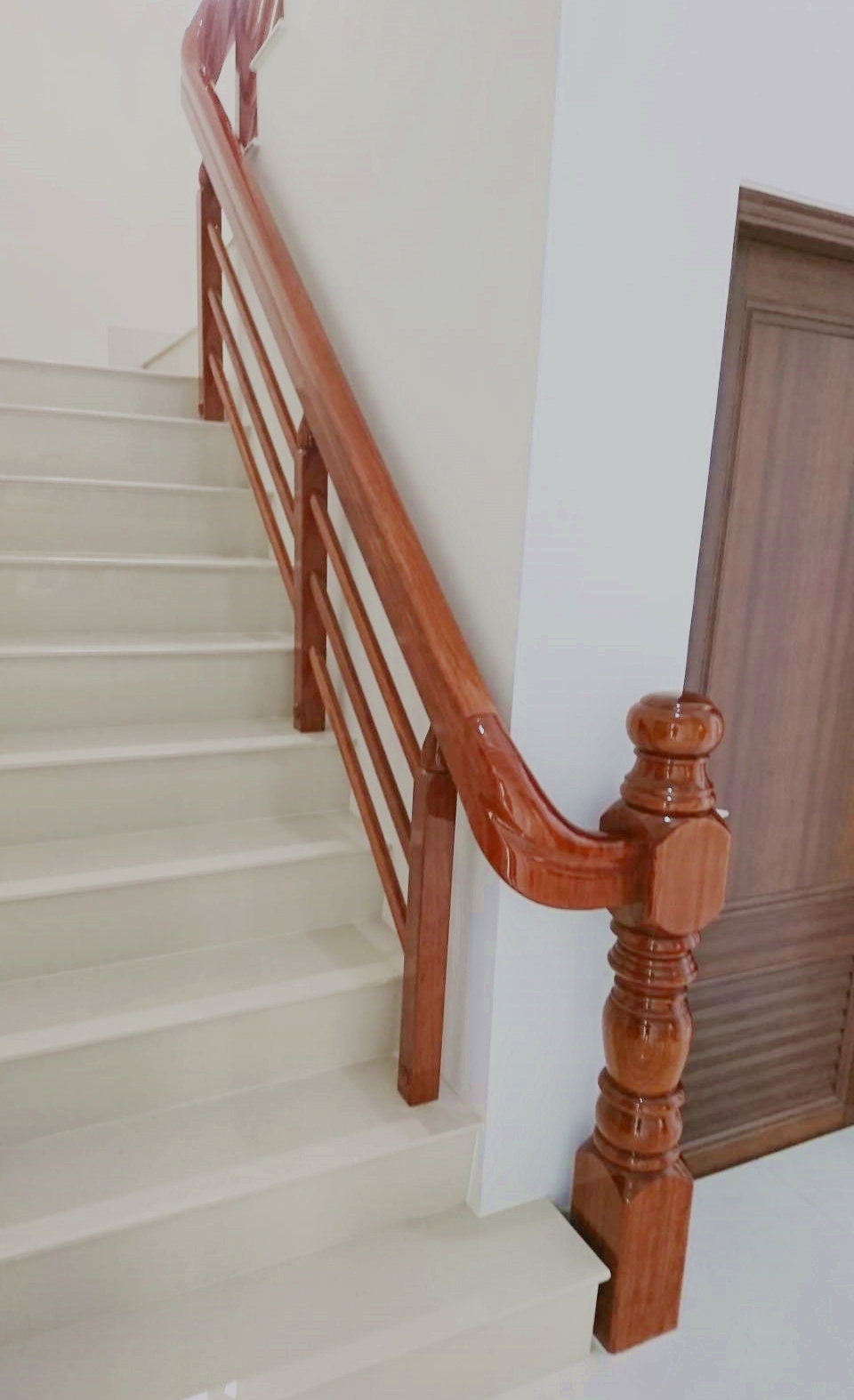 ♖吉信紅木樓梯地板扶手
