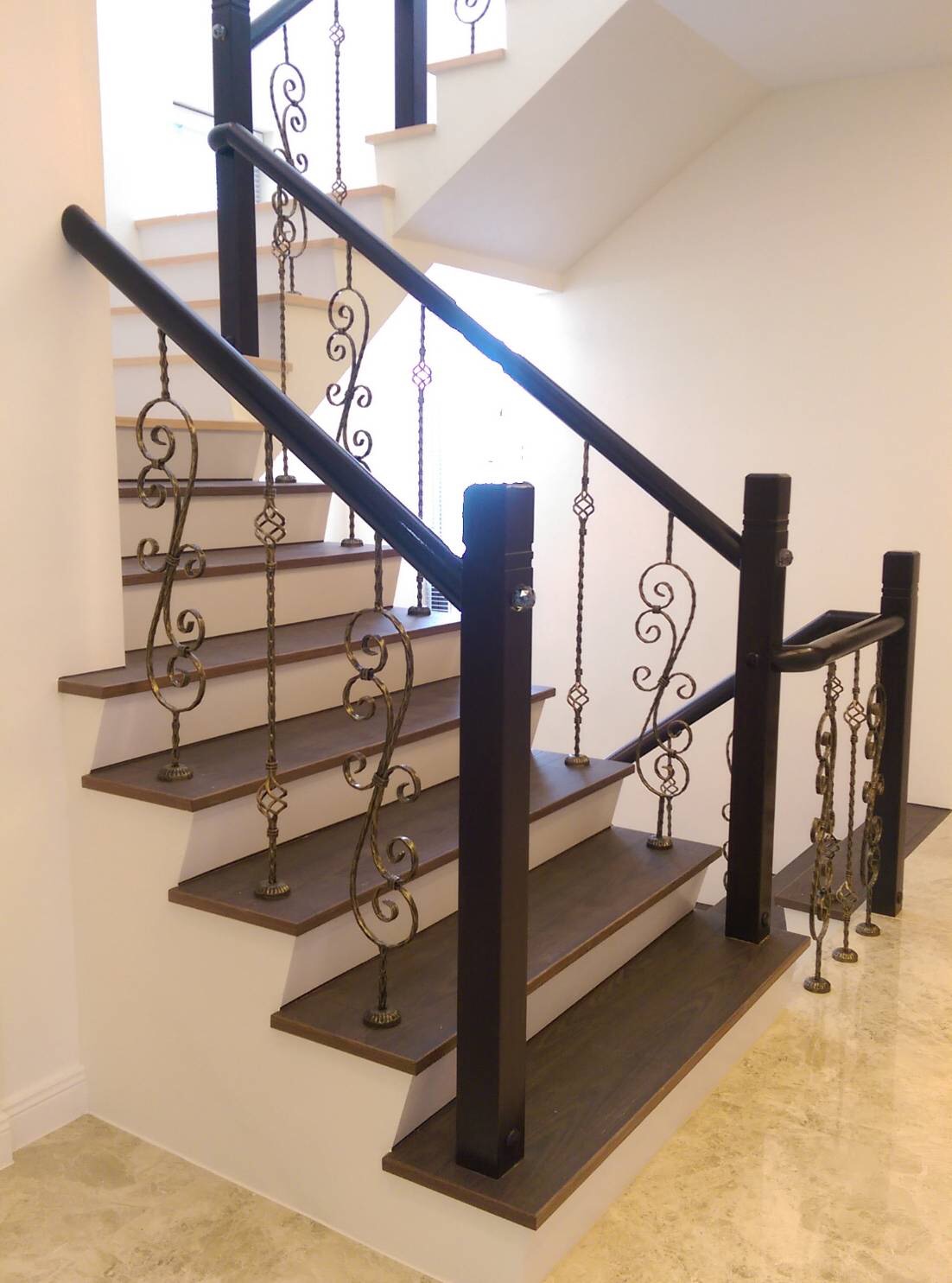 ♖吉信紅木樓梯地板扶手