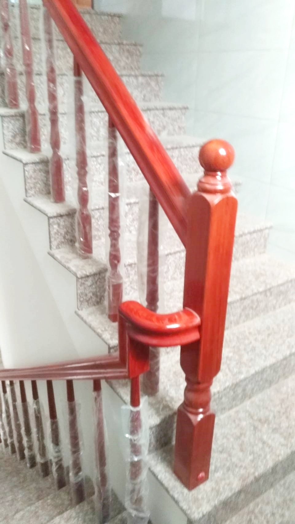 ♖吉信紅木樓梯地板扶手