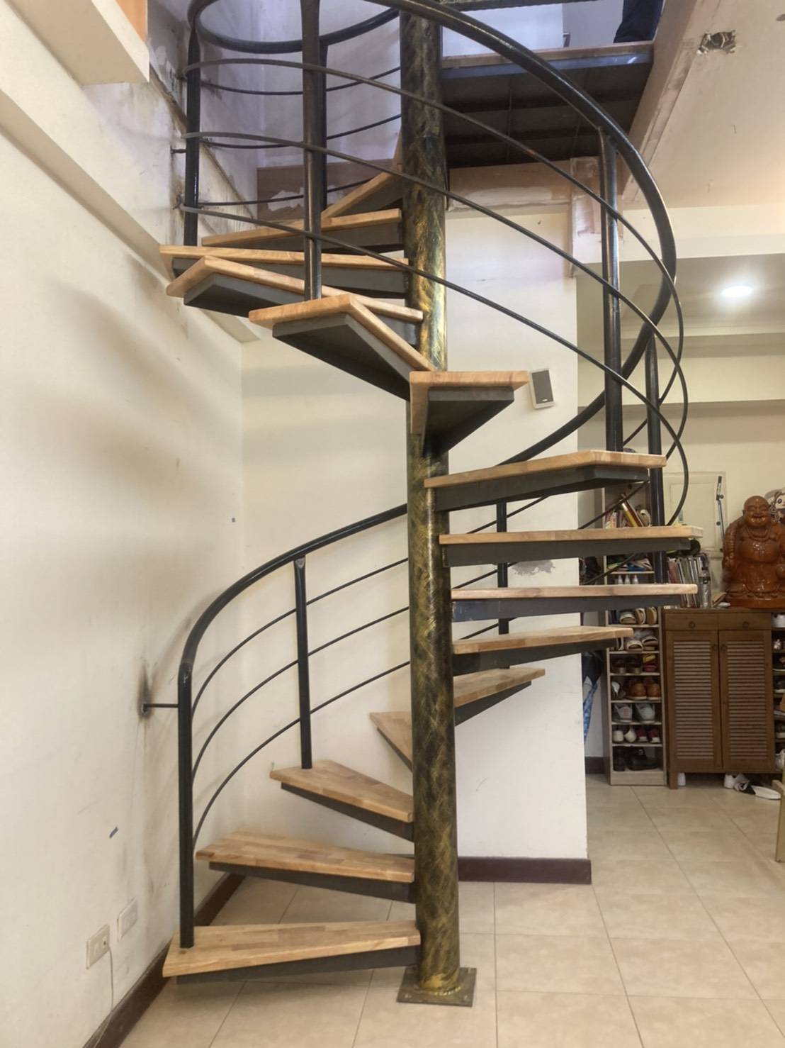 ♖吉信紅木樓梯地板扶手