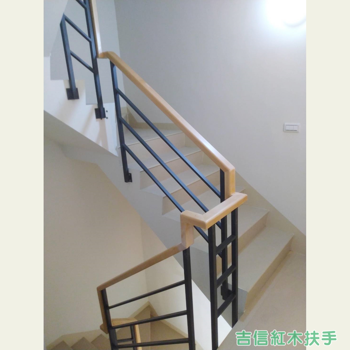 ♖吉信紅木樓梯地板扶手