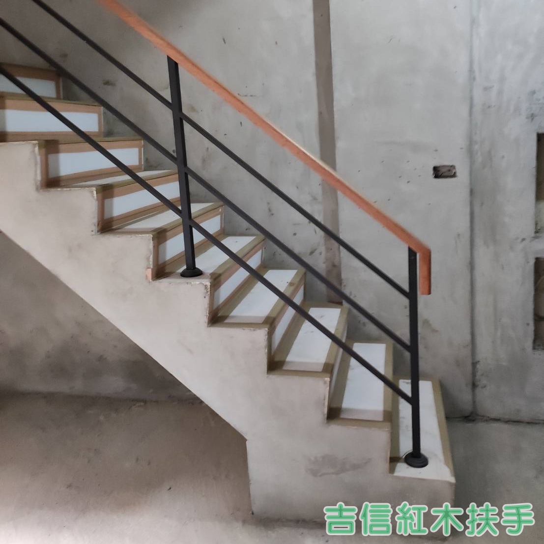 ♖吉信紅木樓梯地板扶手