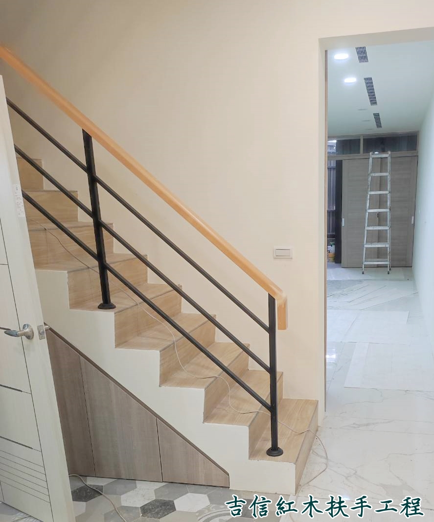 ♖吉信紅木樓梯地板扶手