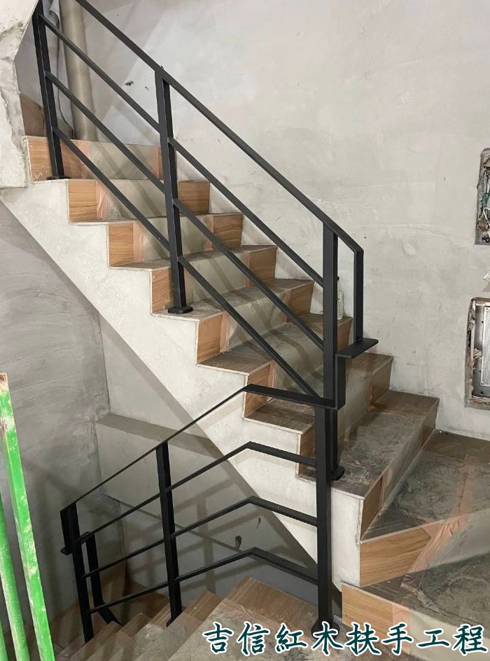 ♖吉信紅木樓梯地板扶手