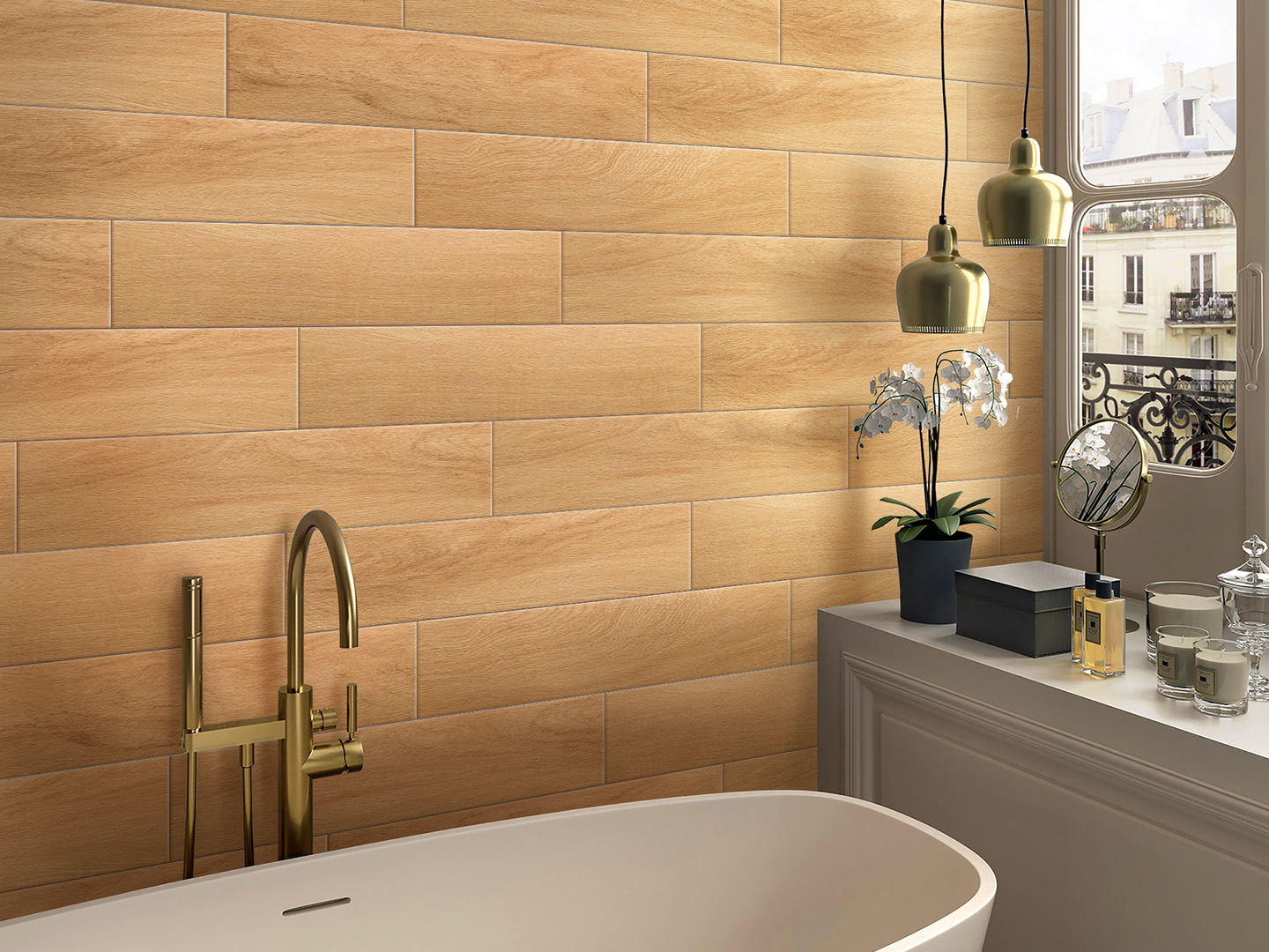 柏拉圖磁磚風尚實木-75873