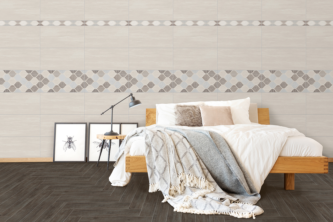 白馬磁磚石英晶釉瓷板人文063CT00