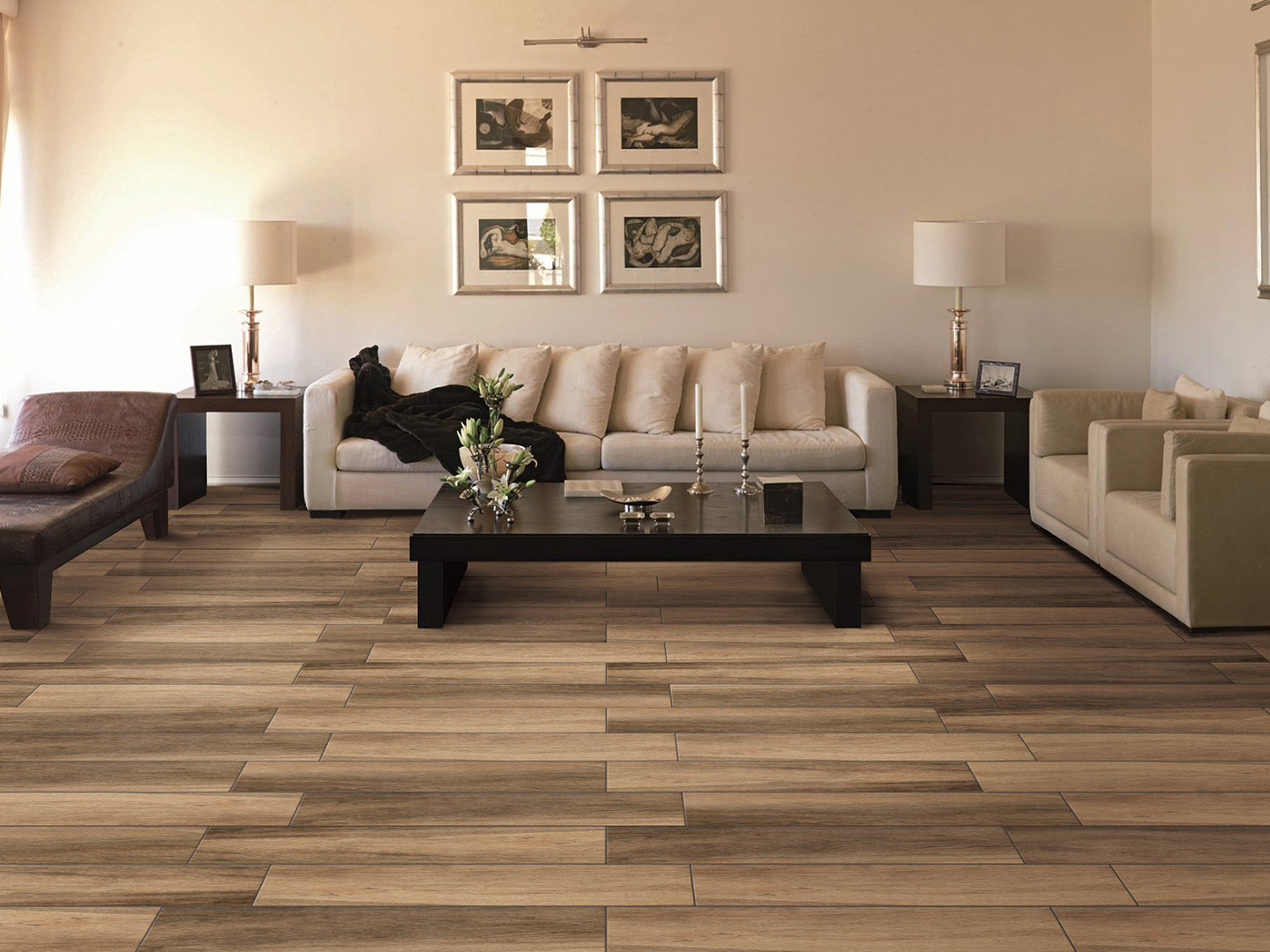 柏拉圖磁磚風尚實木-95876