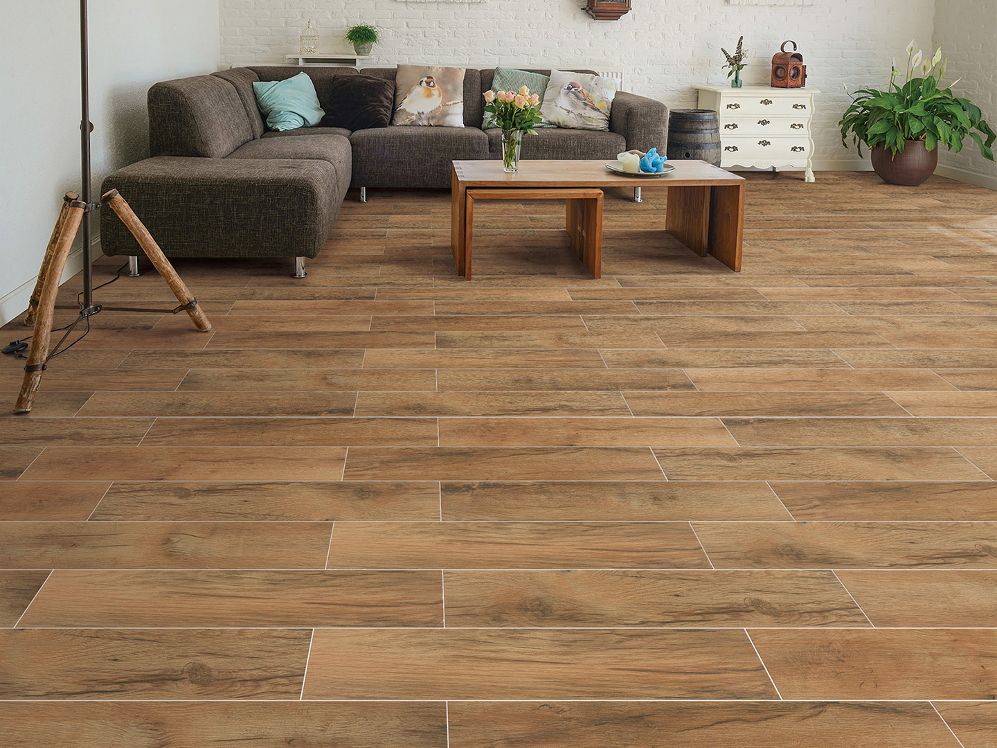 柏拉圖磁磚風尚實木-95873