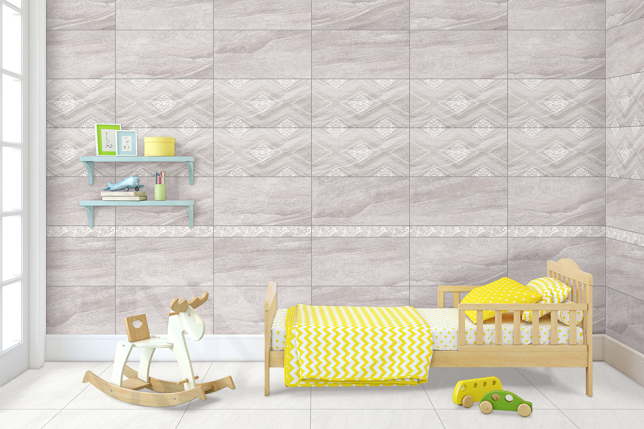 白馬磁磚施釉地壁套磚采晶063W40P