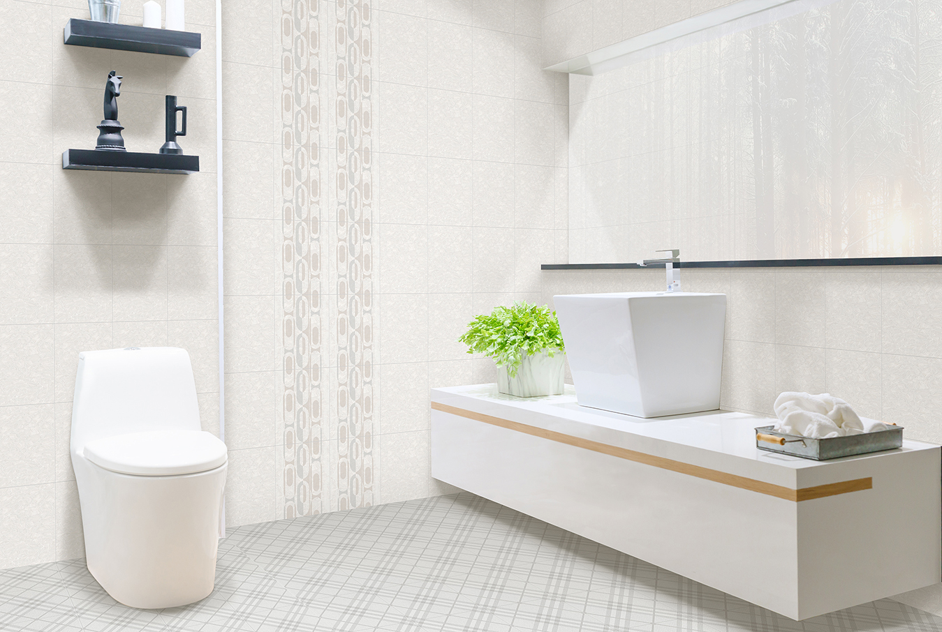 白馬磁磚施釉地壁套磚麗星03447