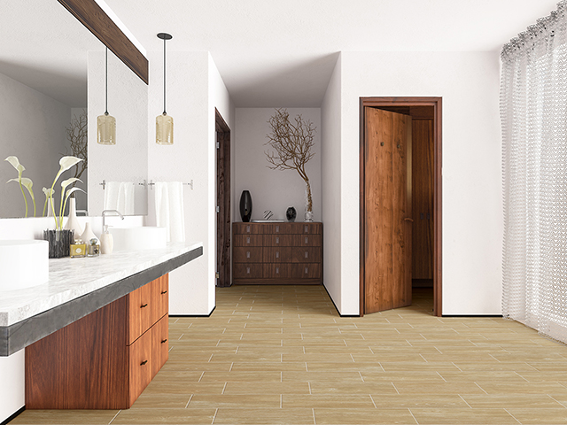 白馬磁磚石英晶釉瓷板挪威森林二代041H23