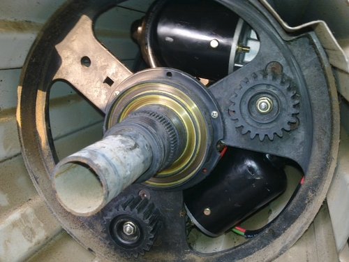 快速門馬達拆裝過程