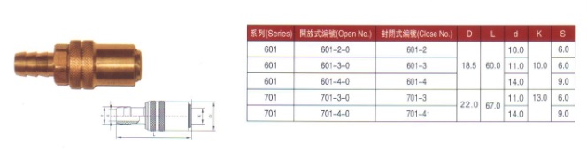 日式模具用快速接頭