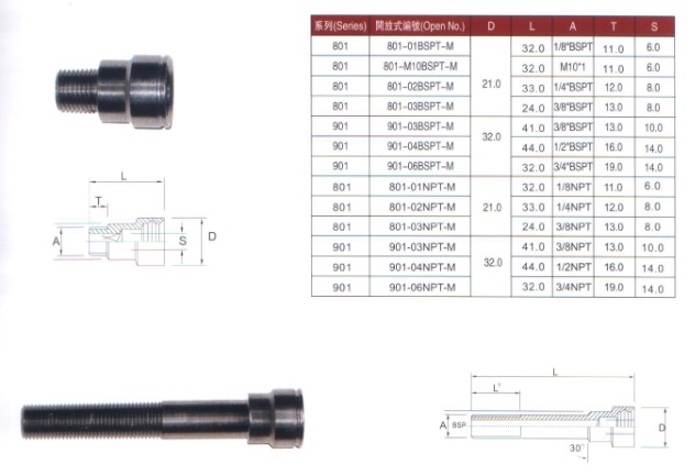 法式模具用快速接頭
