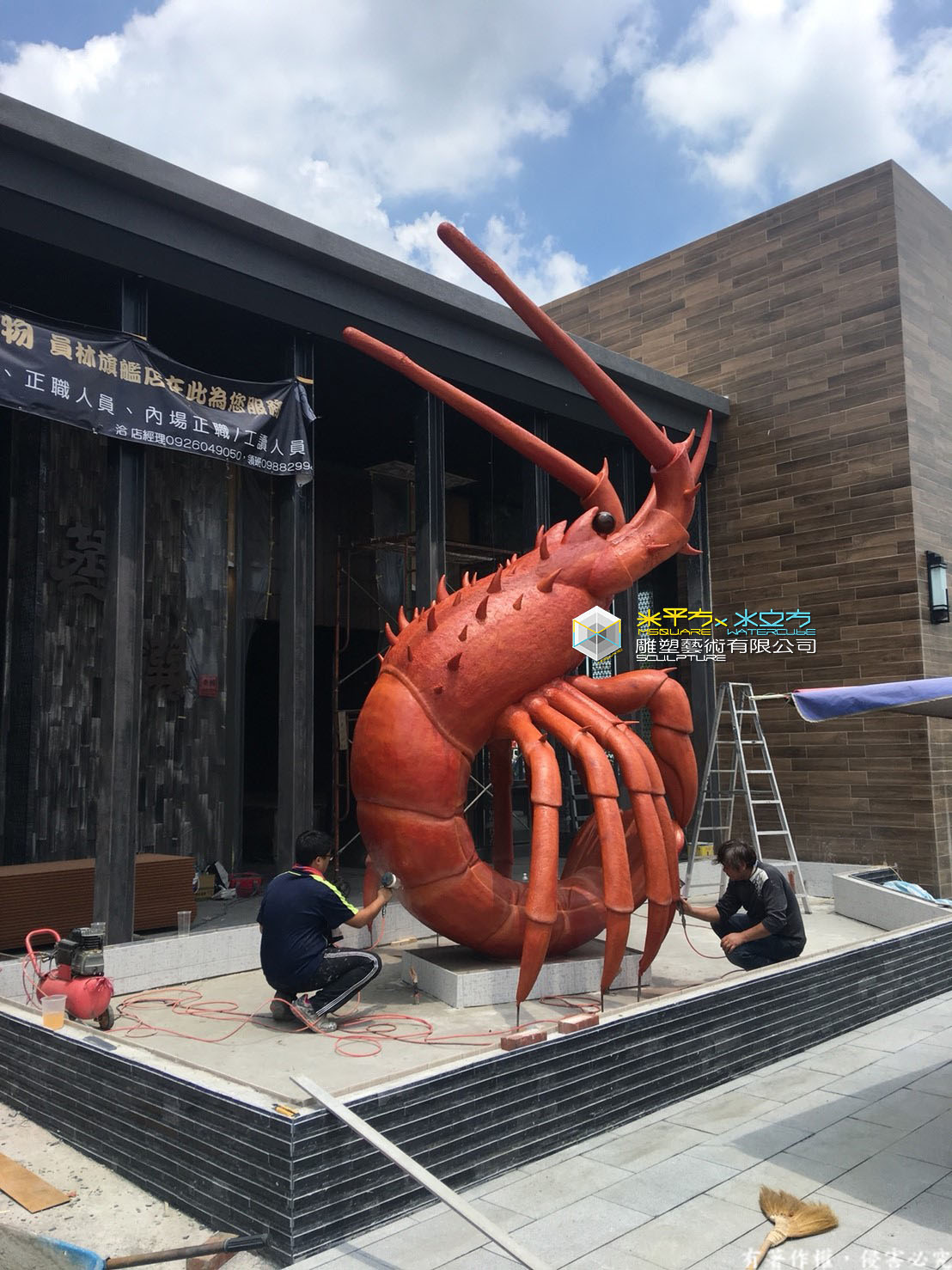 大型龍蝦-frp企業形象公仔
