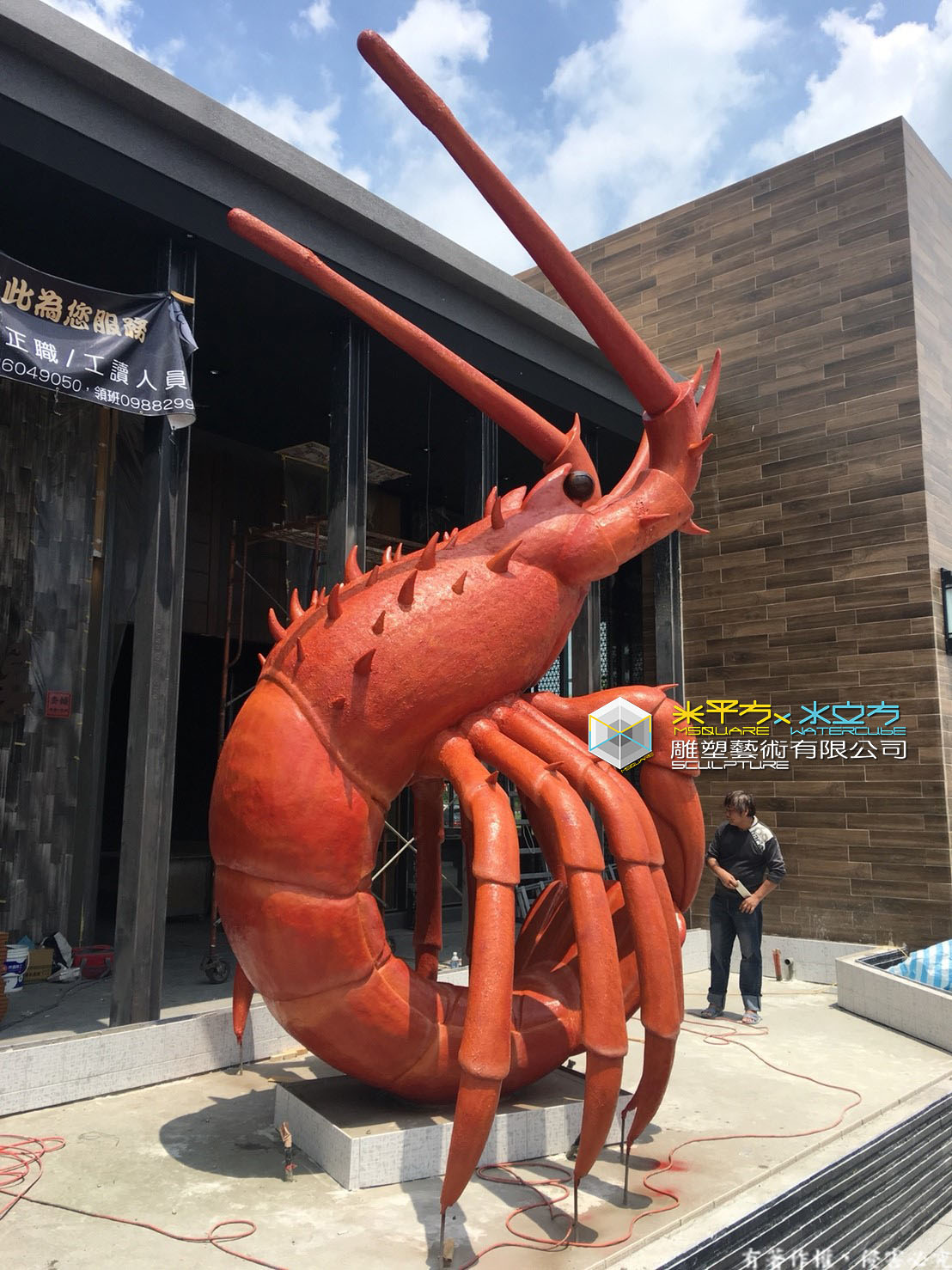 大型龍蝦-frp企業形象公仔
