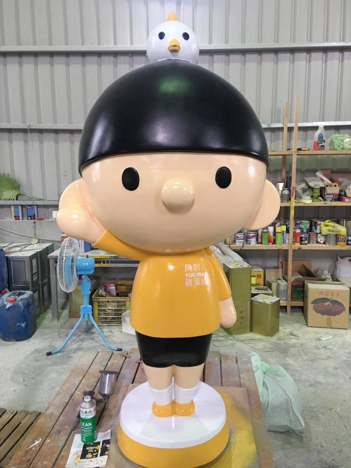 雞蛋糕-frp企業形象公仔