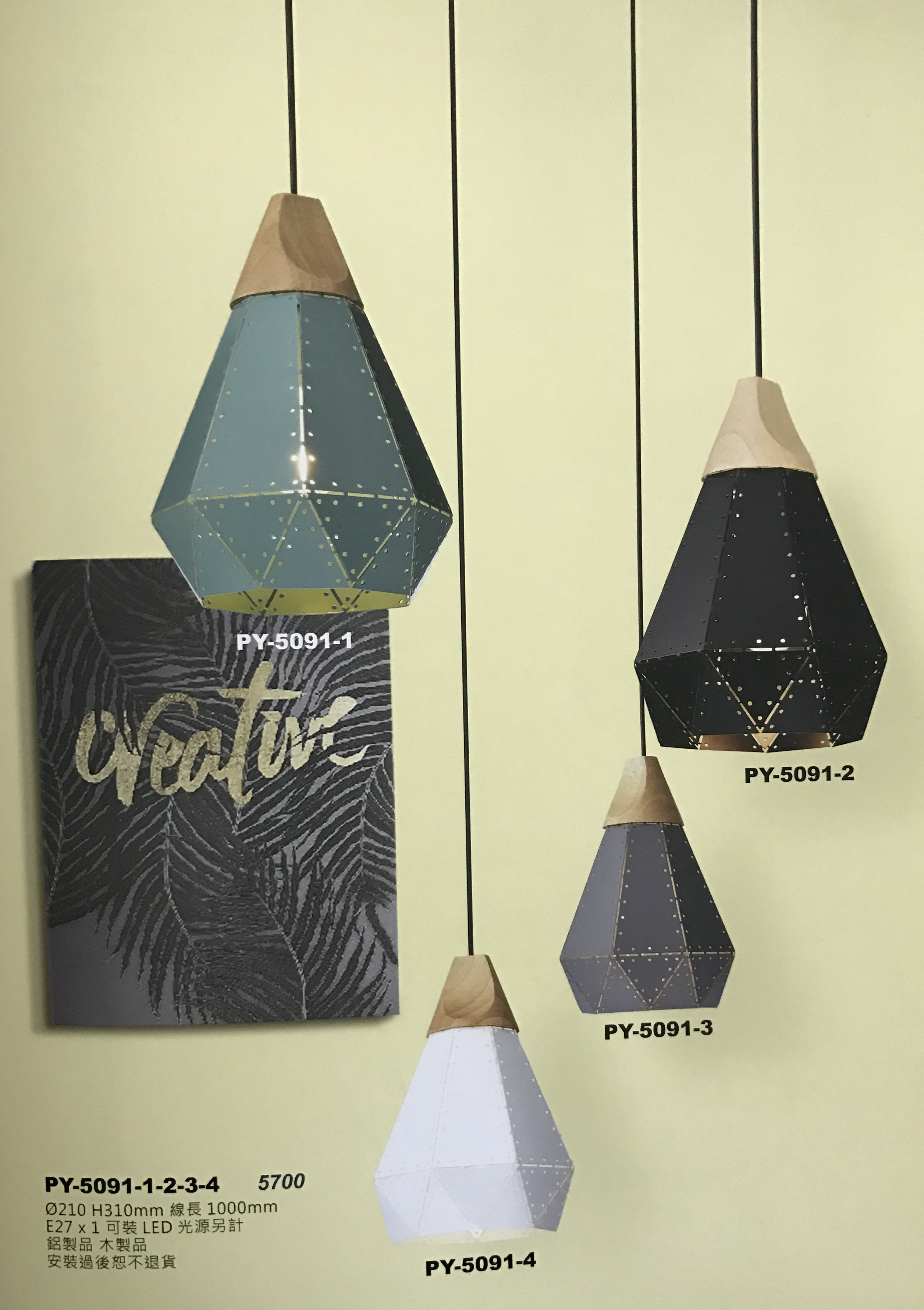 餐廳燈-PY5091-1-2-3-4