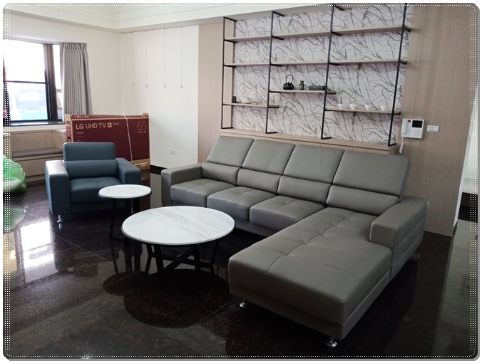 L型沙發-伊嵐系列（海芋色）