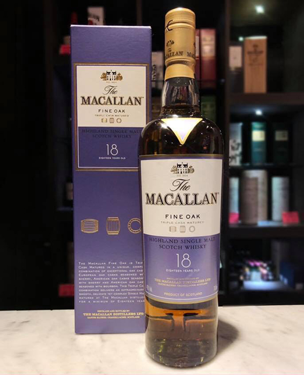 麥卡倫18年三桶單一麥芽威士忌