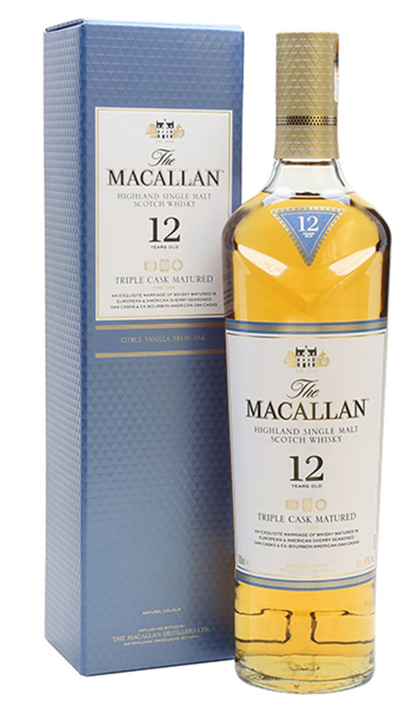 麥卡倫12年黃金三桶單一麥芽威士忌