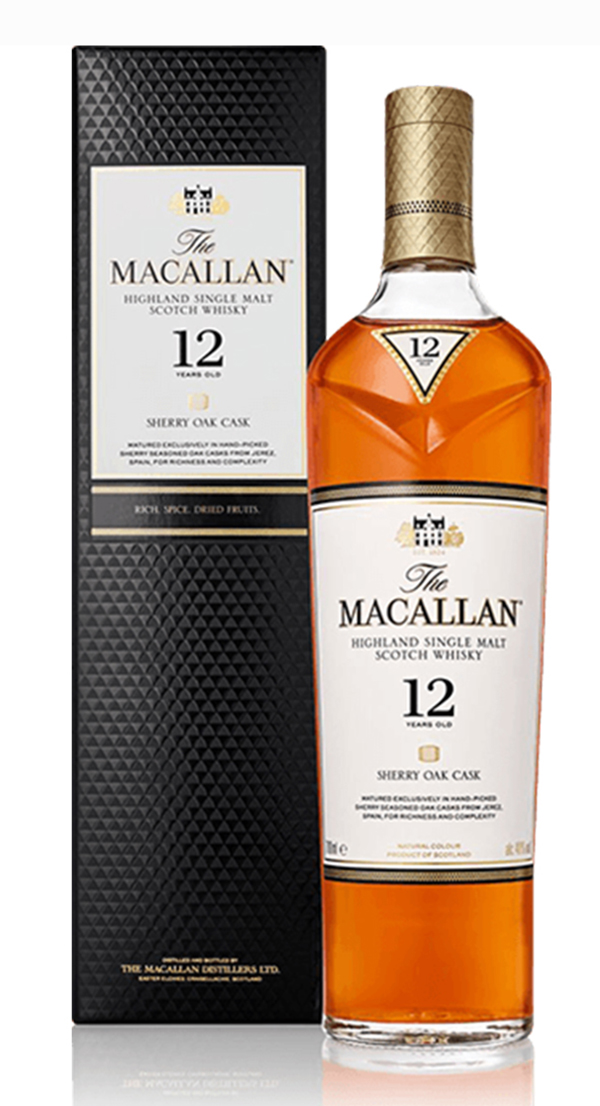 麥卡倫12年雪莉桶單一麥芽威士忌