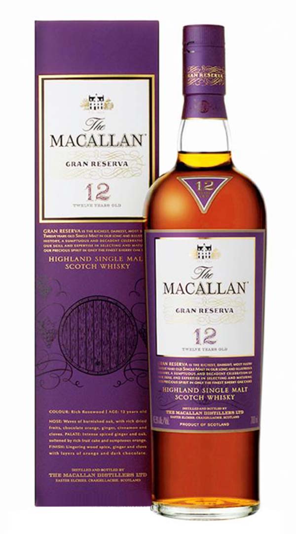 麥卡倫12年紫鑚單一麥芽威士忌
