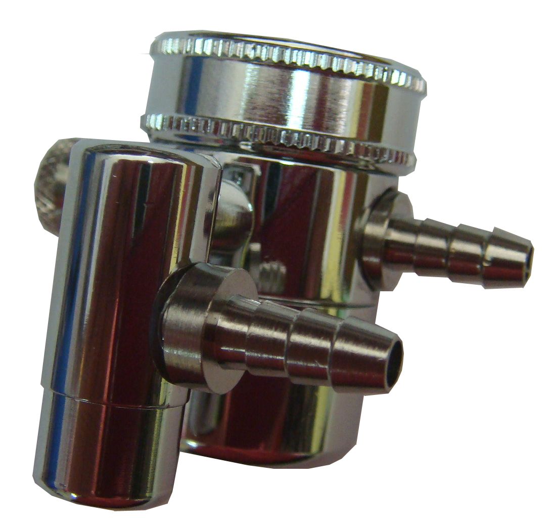 2分PU管+螺母切換器(有邊孔)