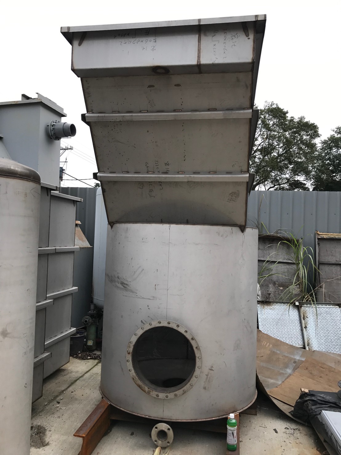 斜板式快速沉澱槽-製作過程