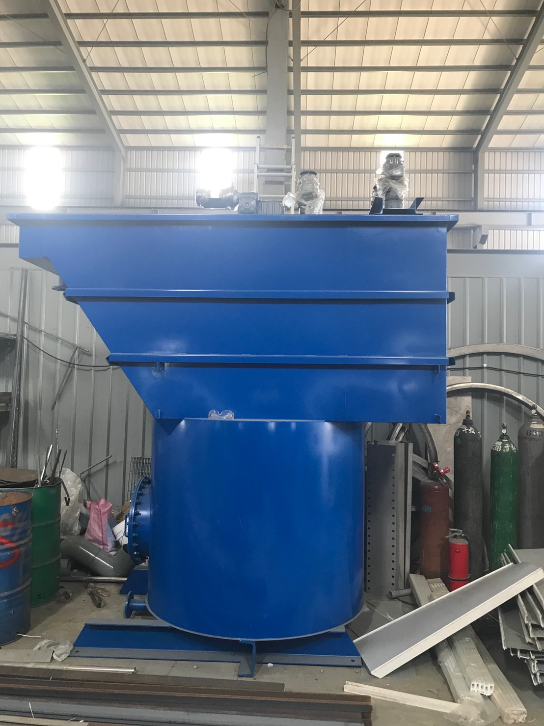 斜板式快速沉澱槽-製作過程