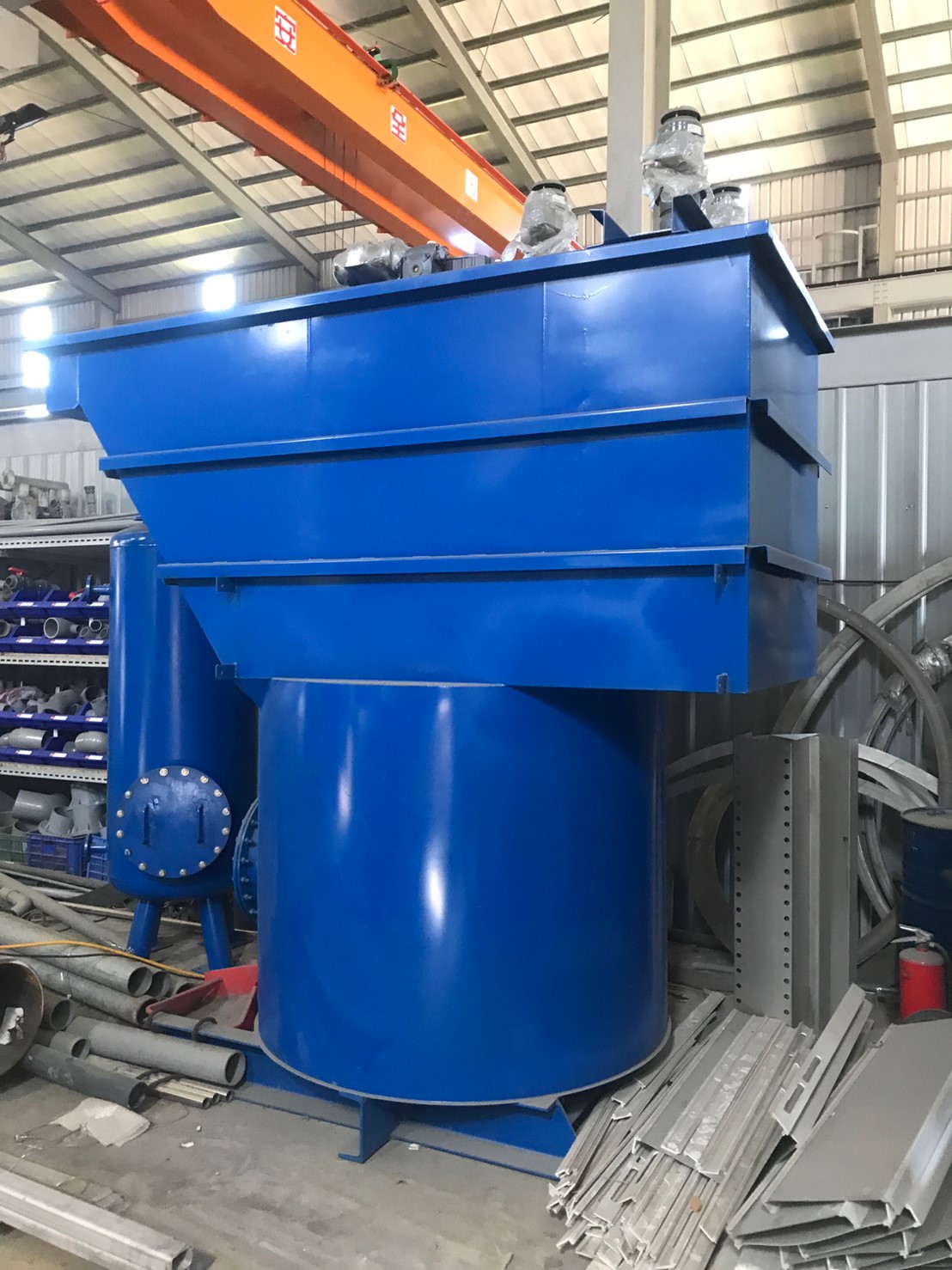 斜板式快速沉澱槽-製作過程