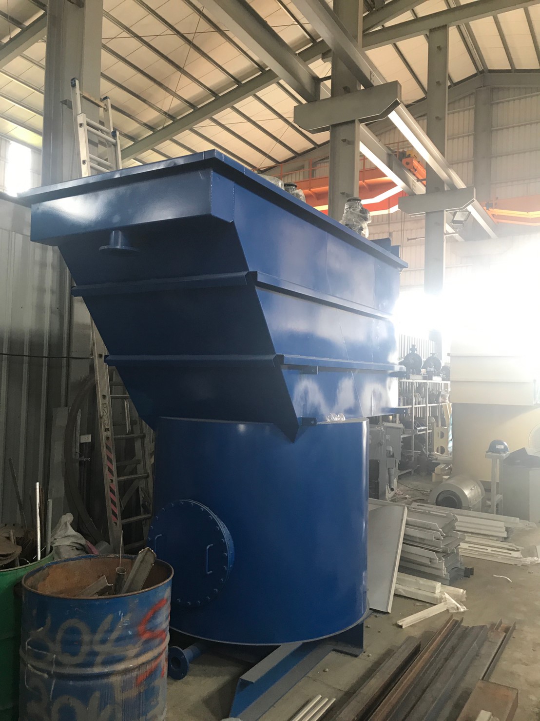 斜板式快速沉澱槽-製作過程