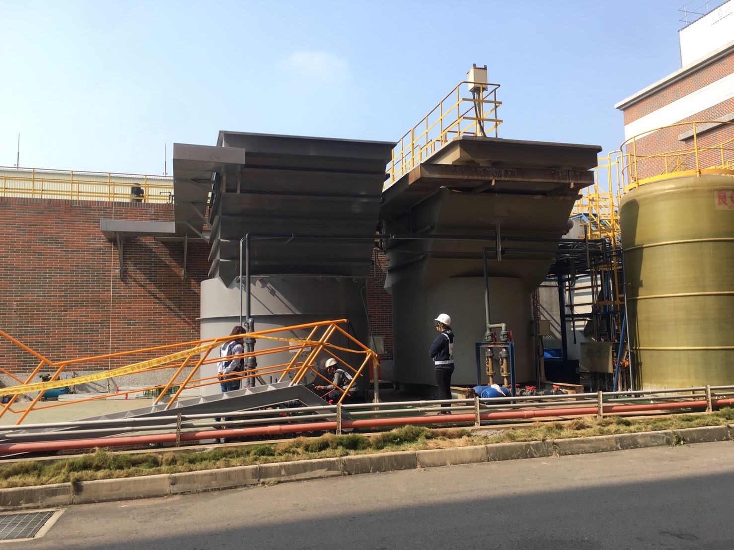 斜板式快速沉澱槽-安裝工程