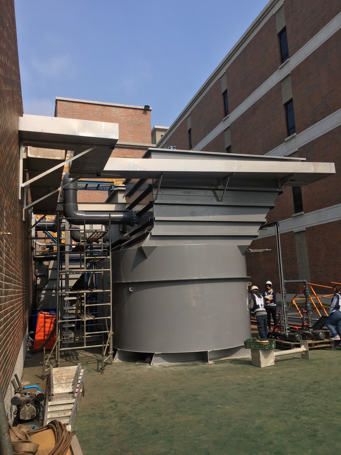 斜板式快速沉澱槽-安裝工程