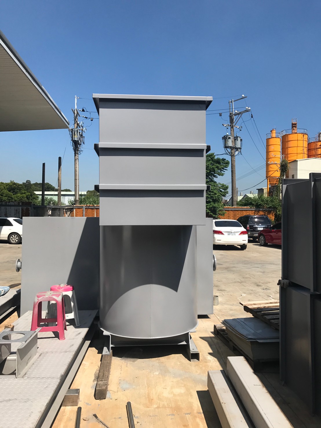 斜板式快速沉澱槽-製作過程