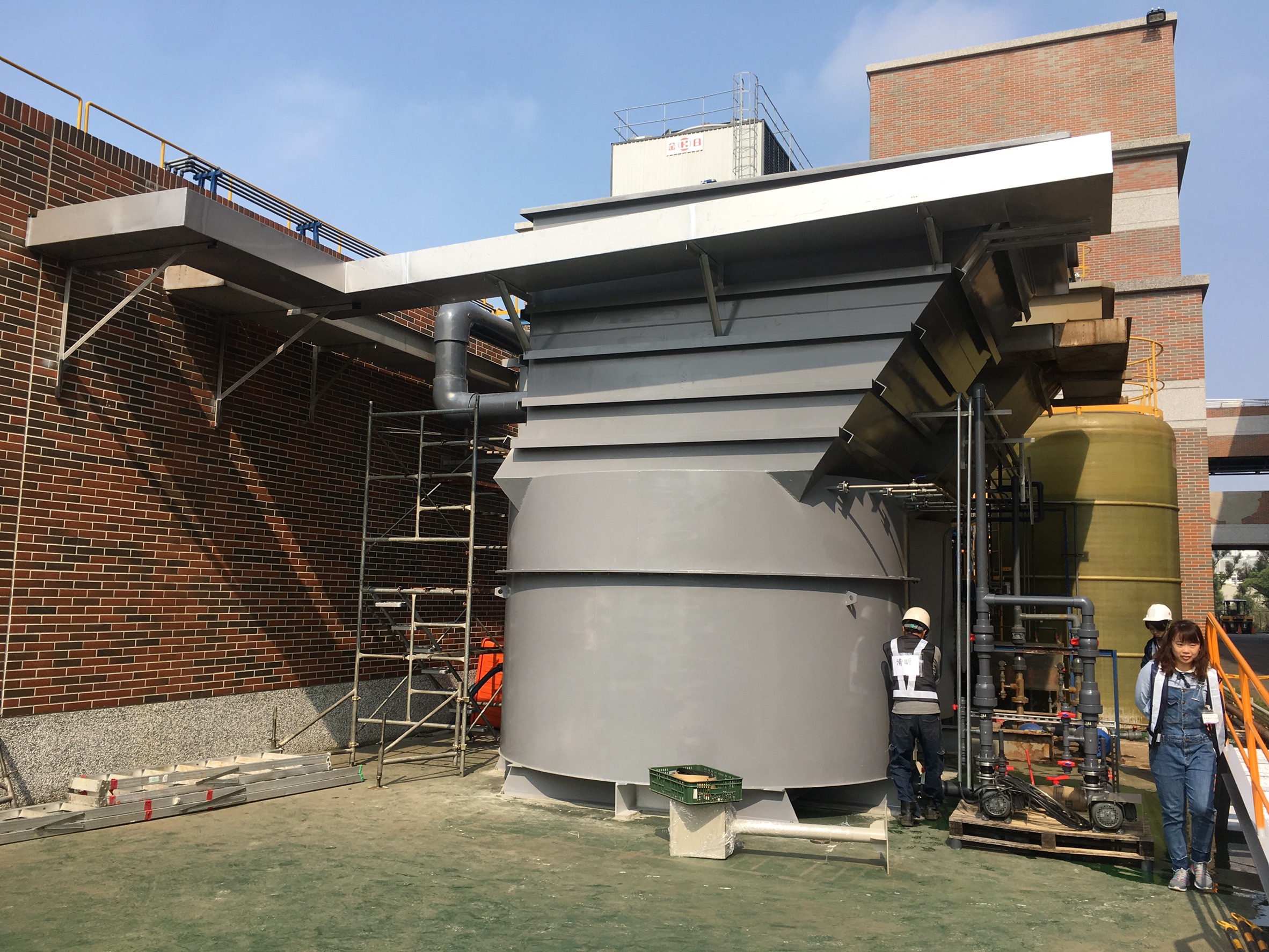 斜板式快速沉澱槽-安裝工程