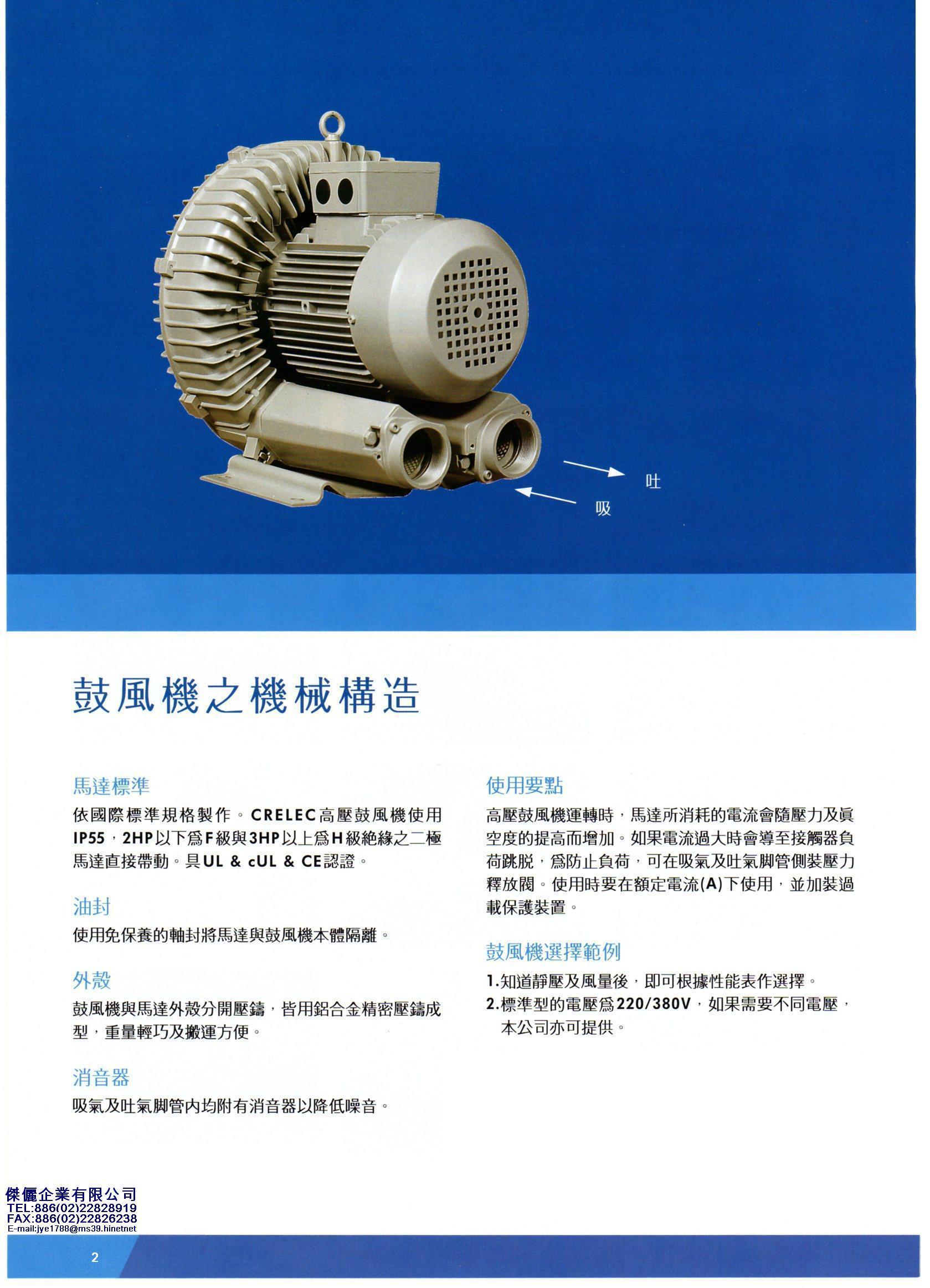 鼓風機之相關介紹