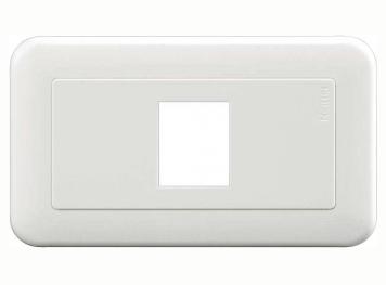 白色立體一孔蓋板