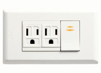 單開關雙接地插座