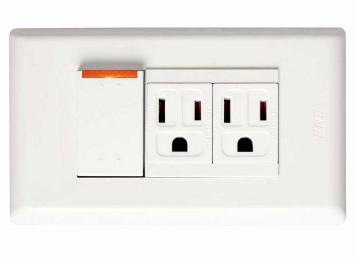 單開關雙接地插座