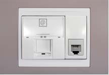 網路、電話接頭(二合一附蓋板)