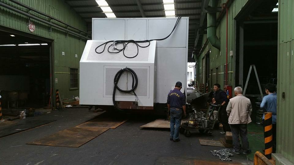 吊車起重機搬運加堆高機搬運-153噸機械搬運工程