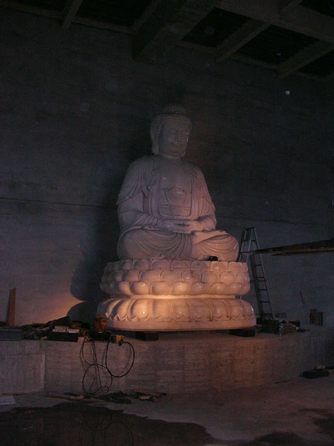 堆高機特殊搬運-吉園總重40T佛像