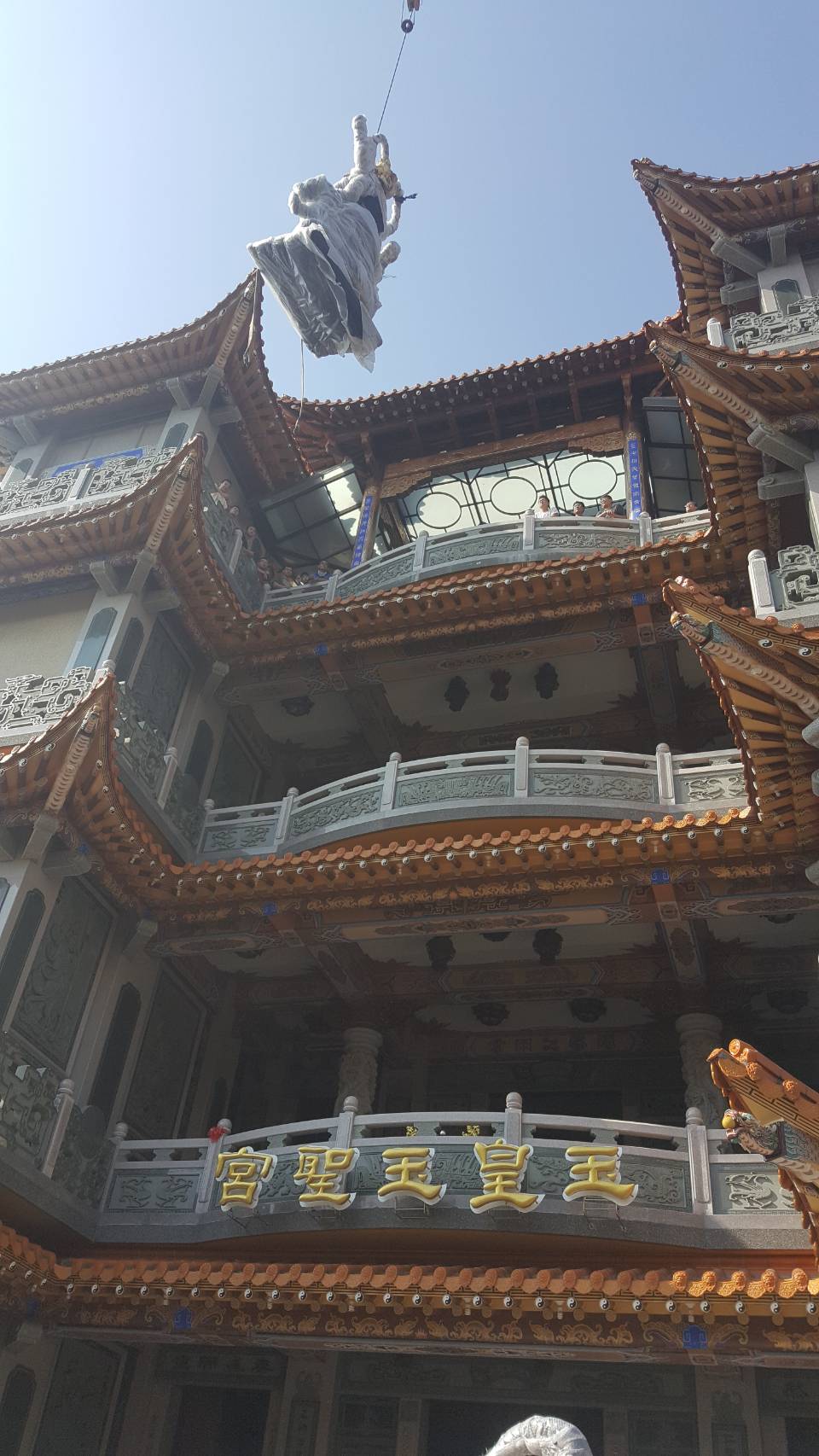 吊車起重吊掛-高難度神像吊掛安座工程&nbsp;