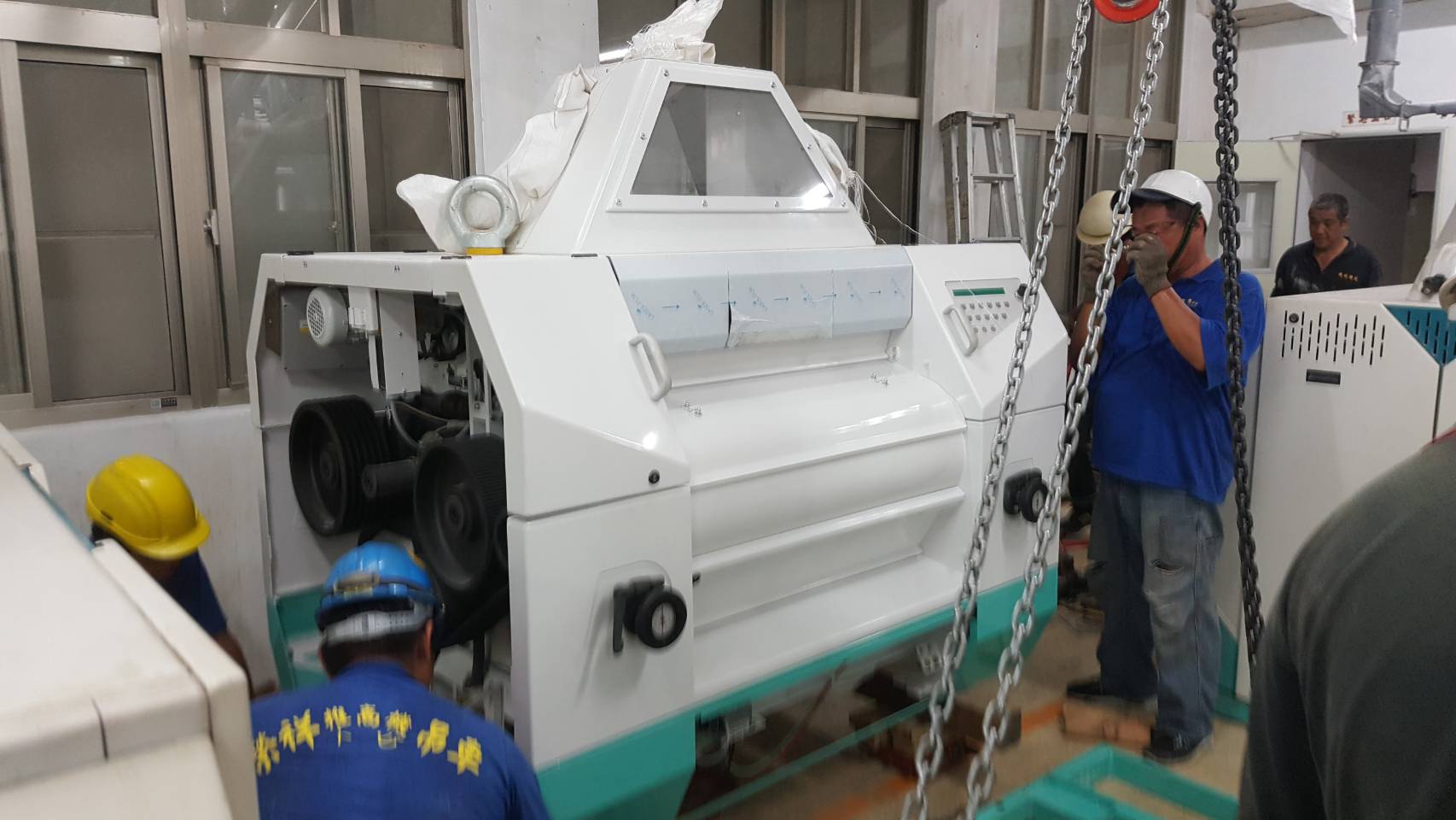 吊車起重吊掛-麵粉機械吊掛工程&nbsp;