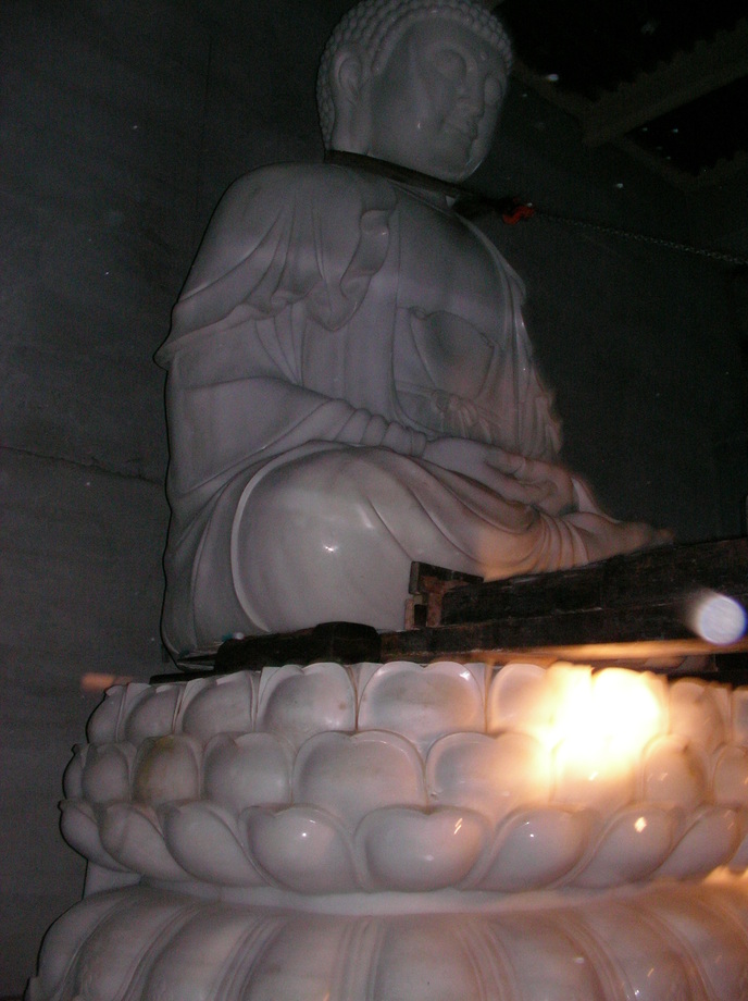 堆高機特殊搬運-吉園總重40T佛像