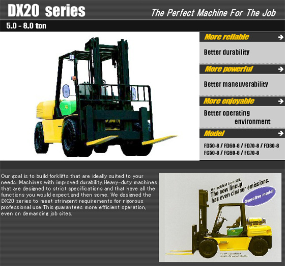 5.0～8.0噸堆高機