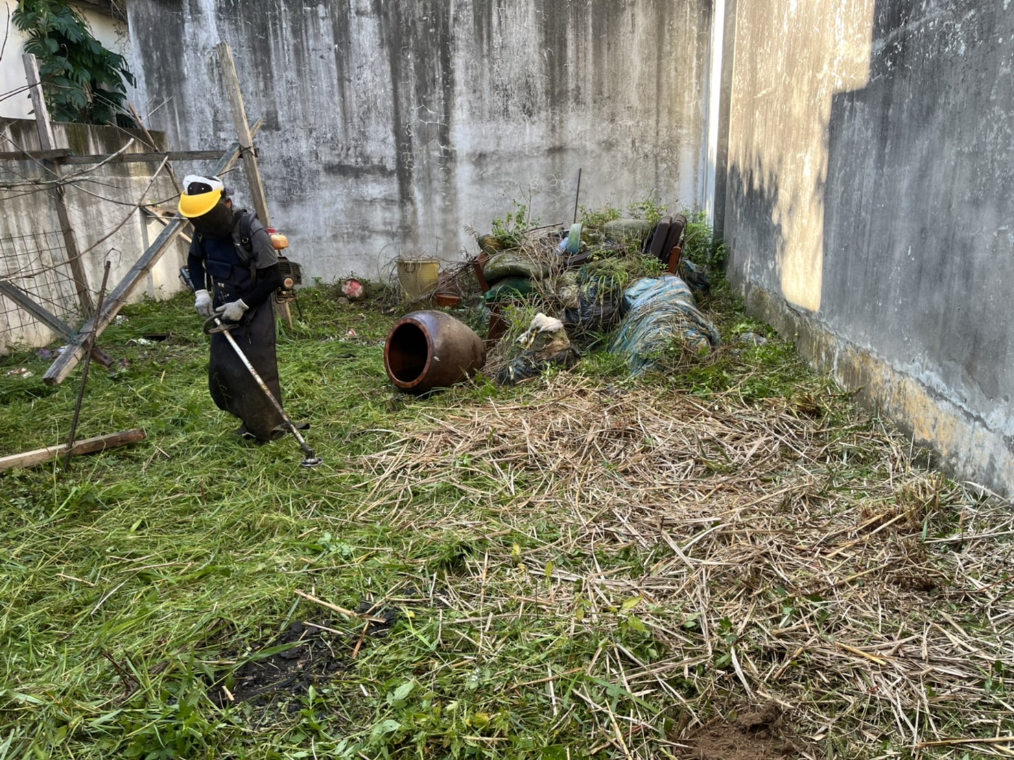 廢棄物清運整地及鋪草皮