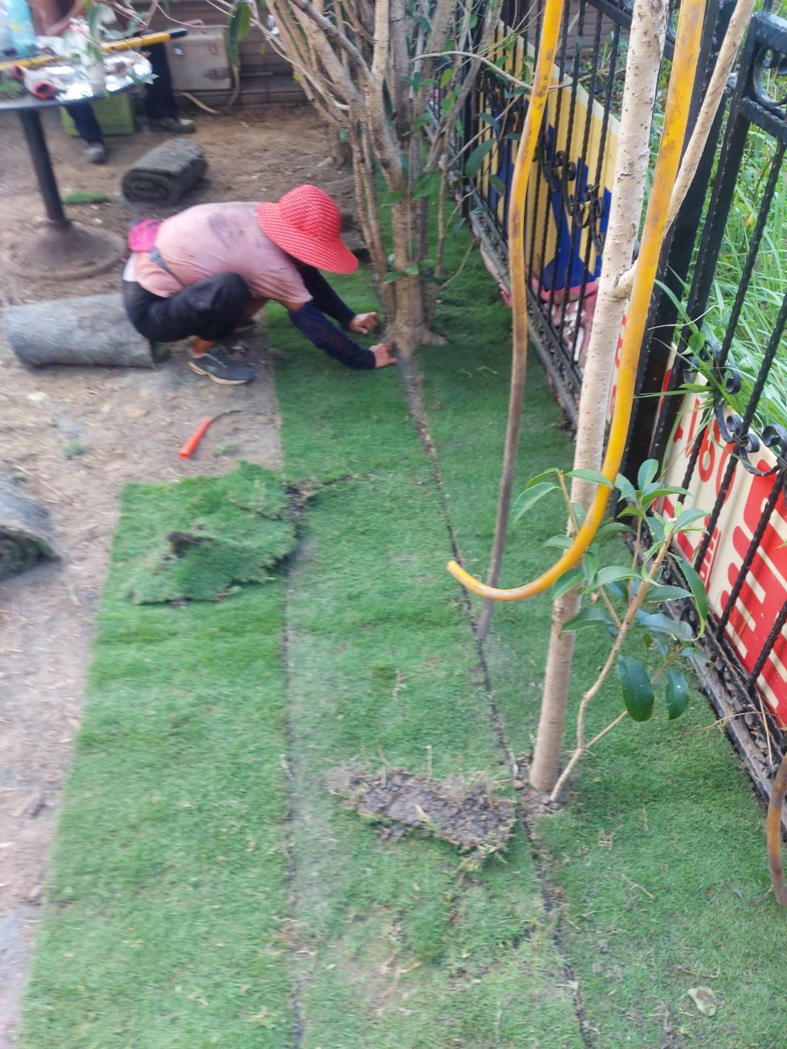 庭園整地鋪草皮工程