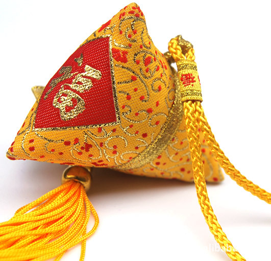 香包_福字粽黃色